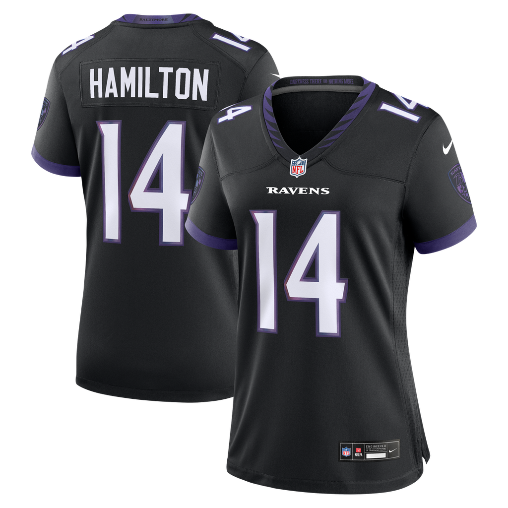 Kyle Hamilton Baltimore Ravens Nike Women's Alternate Game Jersey - Black