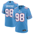 Jeffery Simmons Tennessee Titans Nike Game Jersey - Light Blue