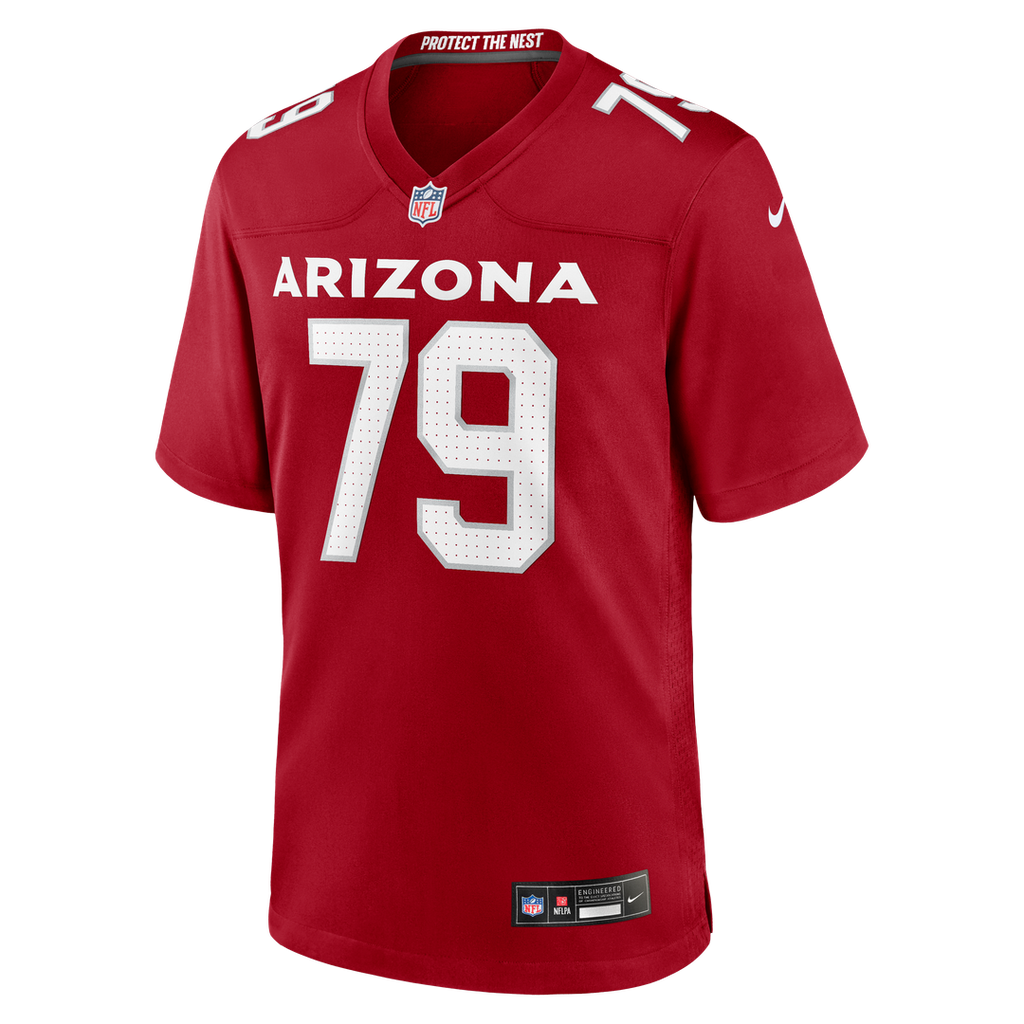 PJ Mustipher Arizona Cardinals Nike Team Game Jersey -  Cardinal