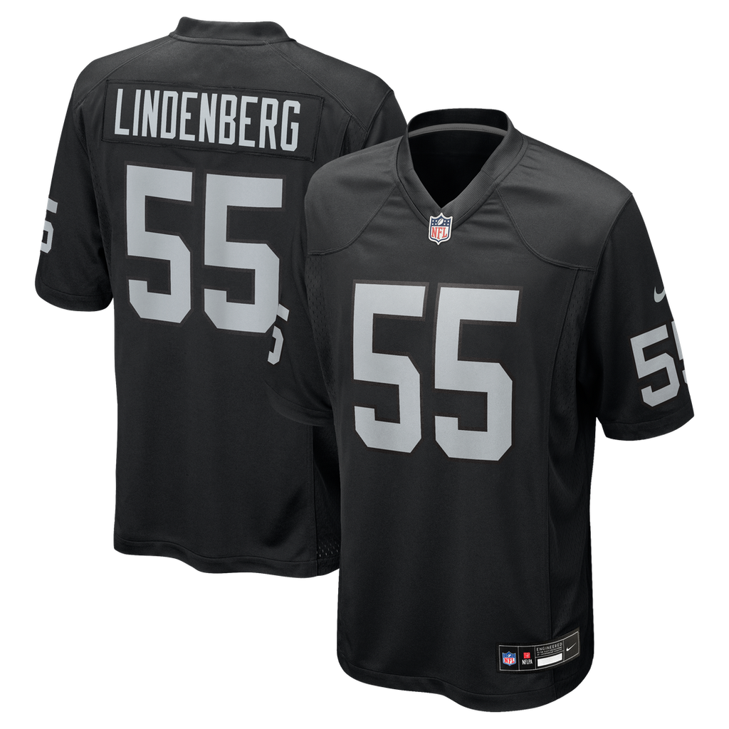 Cody Lindenberg Las Vegas Raiders Nike Team Game Jersey -  Black