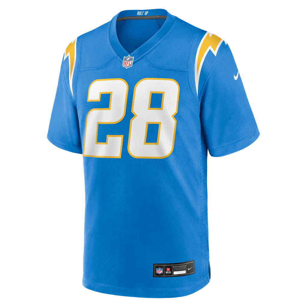 Hassan Haskins Los Angeles Chargers Nike Team Game Jersey -  Powder Blue