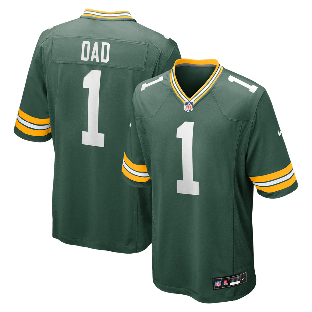 Number 1 Dad Green Bay Packers Nike Game Jersey - Green