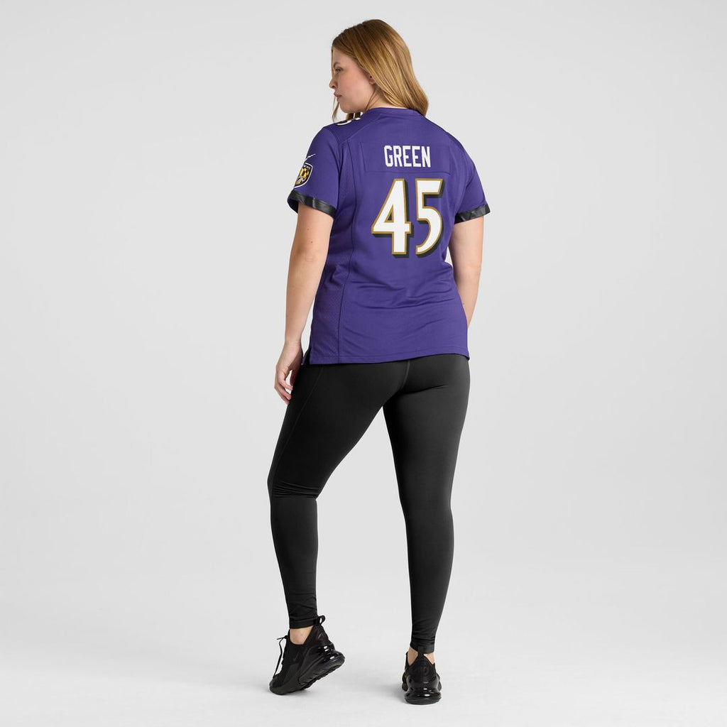 Mike Green Baltimore Ravens Nike Women's Team Game Jersey -  Purple
