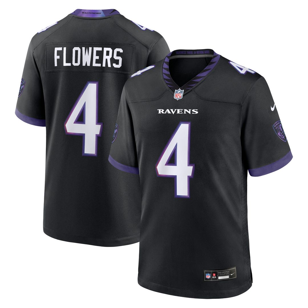 Zay Flowers Baltimore Ravens Nike Game Jersey - White