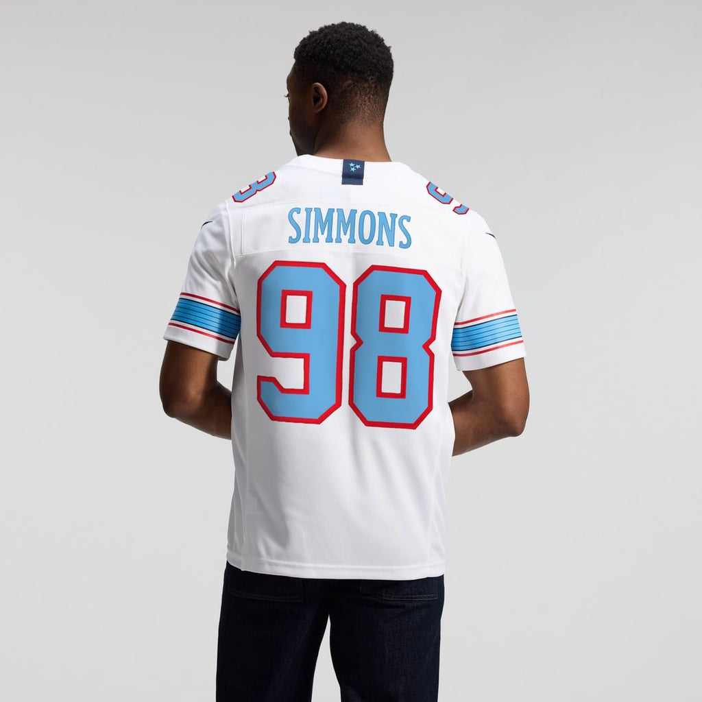 Jeffery Simmons Tennessee Titans Nike Vapor F.U.S.E. Stitched Limited Jersey - White