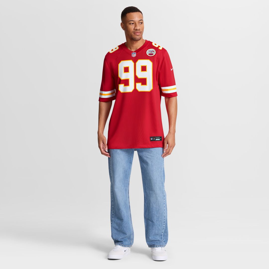 Peter Woods Kansas City Chiefs Nike 2026 NFL Draft First Round Pick No. 29 Team Game Jersey - Red