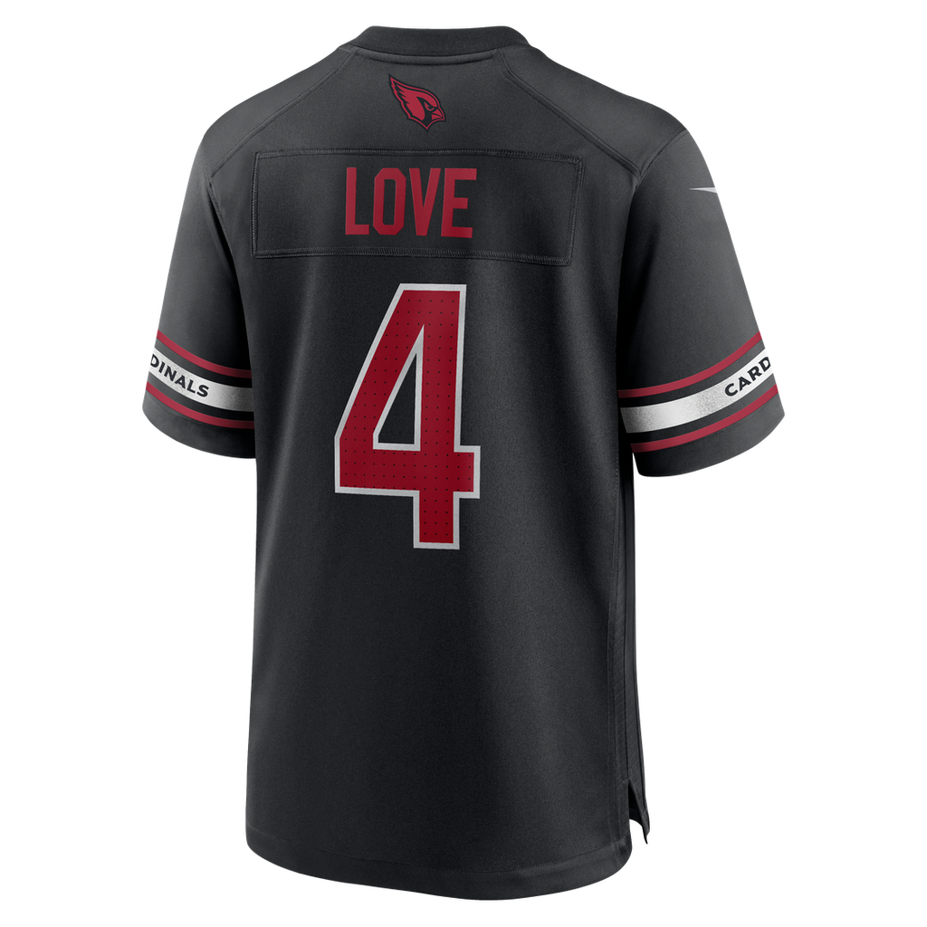 Jeremiyah Love Arizona Cardinals Nike Alternate Game Player Jersey - Black