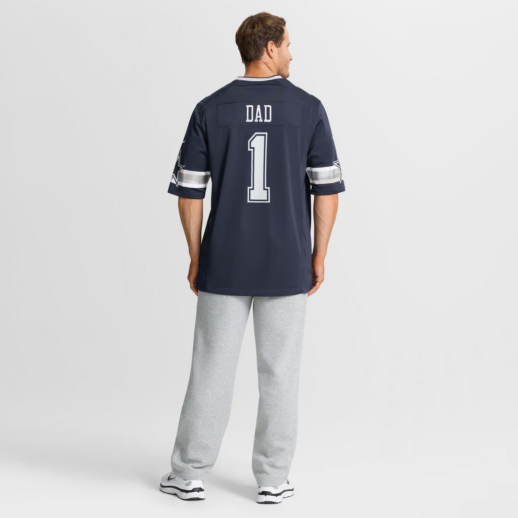 Number 1 Dad Dallas Cowboys Nike Game Jersey - Navy
