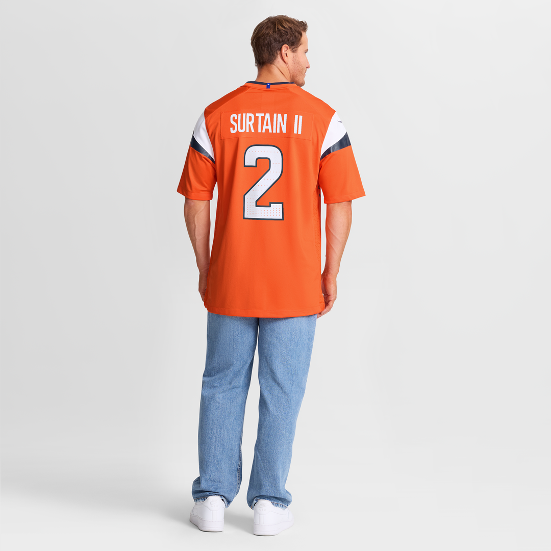 Patrick Surtain II Denver Broncos Nike Team Game Jersey - Orange