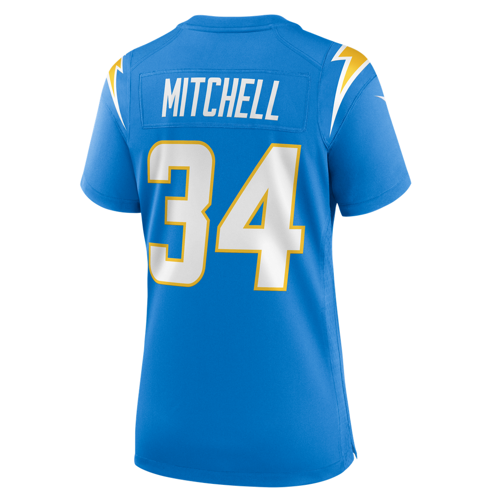 Keaton Mitchell Los Angeles Chargers Nike Women's Team Game Jersey -  Powder Blue