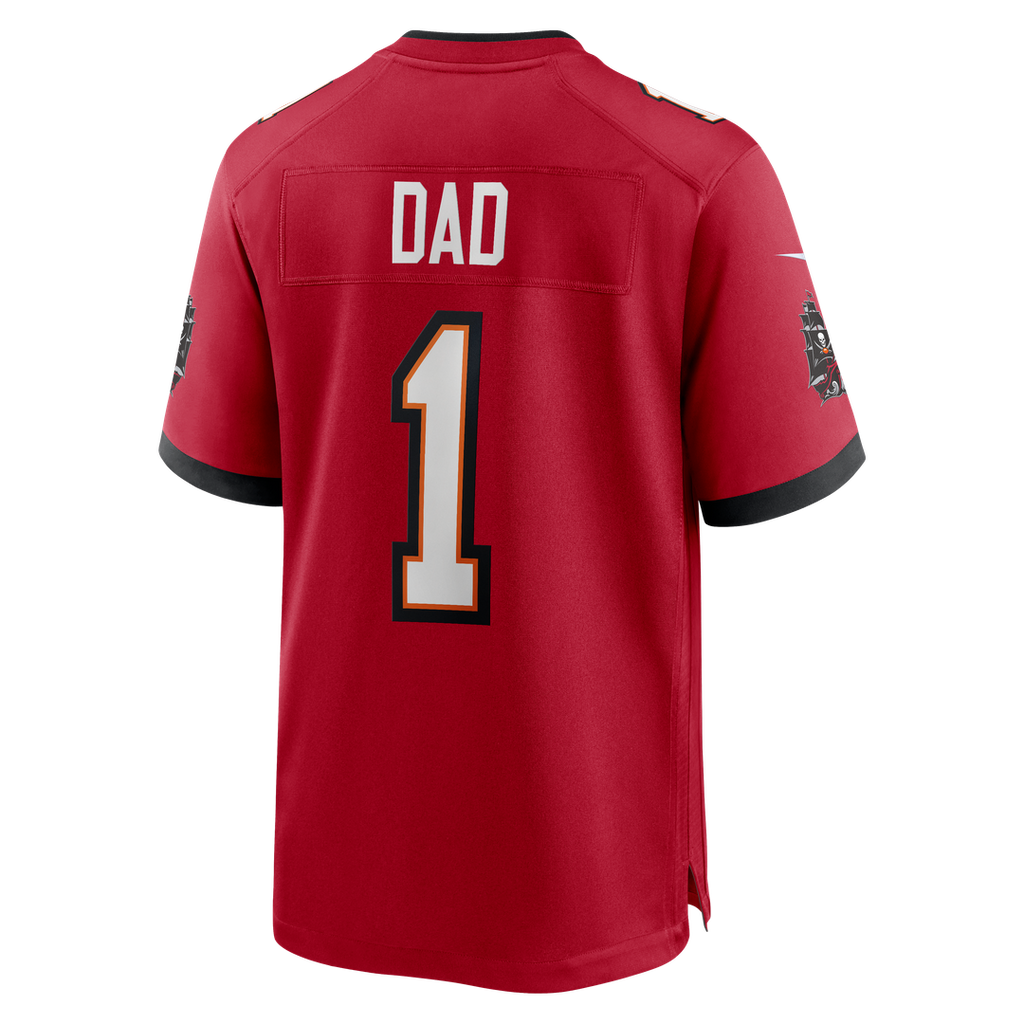 Number 1 Dad Tampa Bay Buccaneers Nike Game Jersey - Red