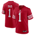 Number 1 Dad San Francisco 49ers Nike Game Jersey - Scarlet