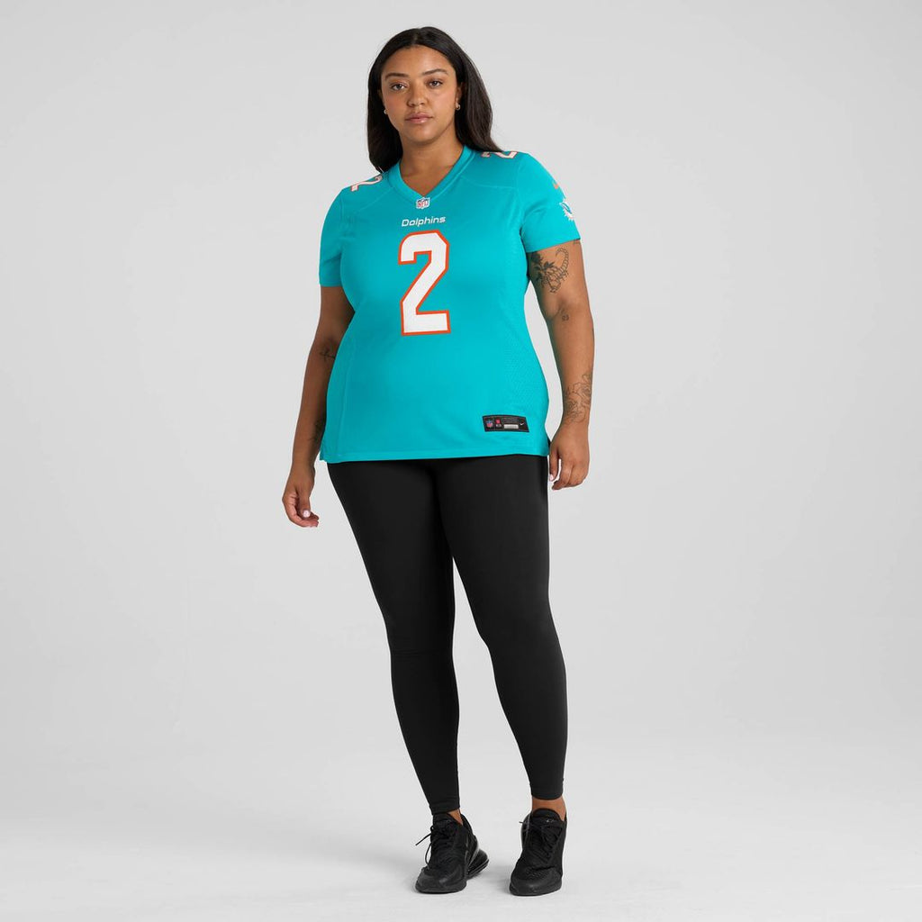 Malik Willis Miami Dolphins Nike Women's Game Jersey - Aqua