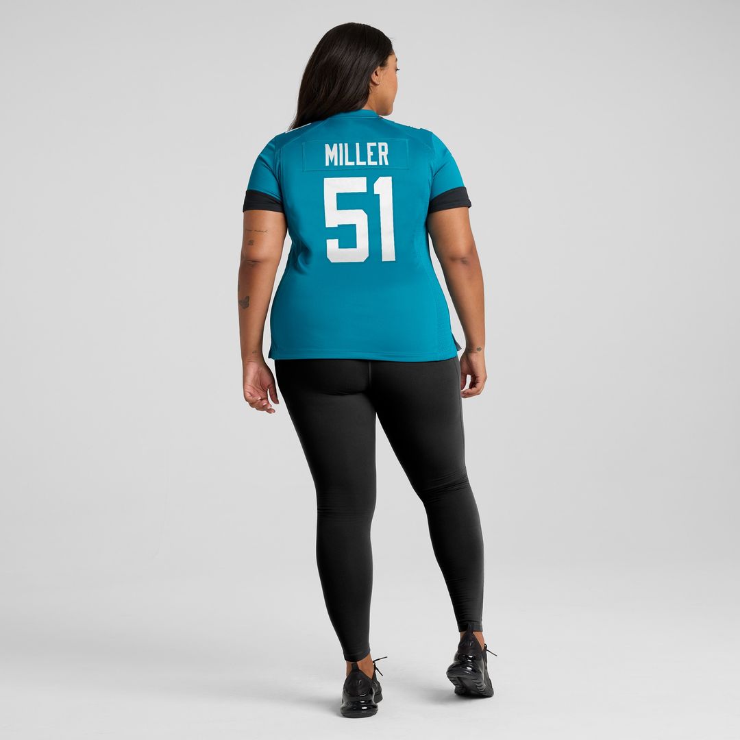 Ventrell Miller Jacksonville Jaguars Nike Women's  Game Jersey -  Teal