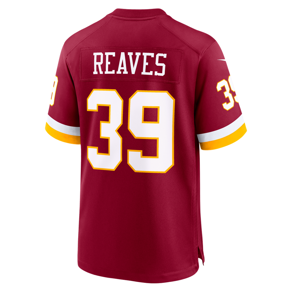Jeremy Reaves Washington Commanders Nike Game Jersey - Burgundy