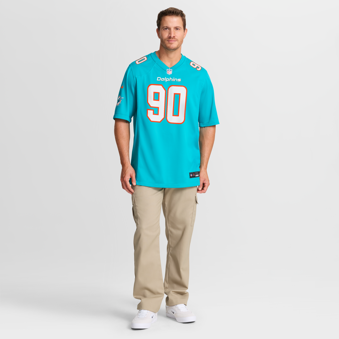 Kenneth Grant Miami Dolphins Nike Team Game Jersey - Aqua