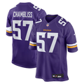 Chaz Chambliss Minnesota Vikings Nike Team Game Jersey -  Purple