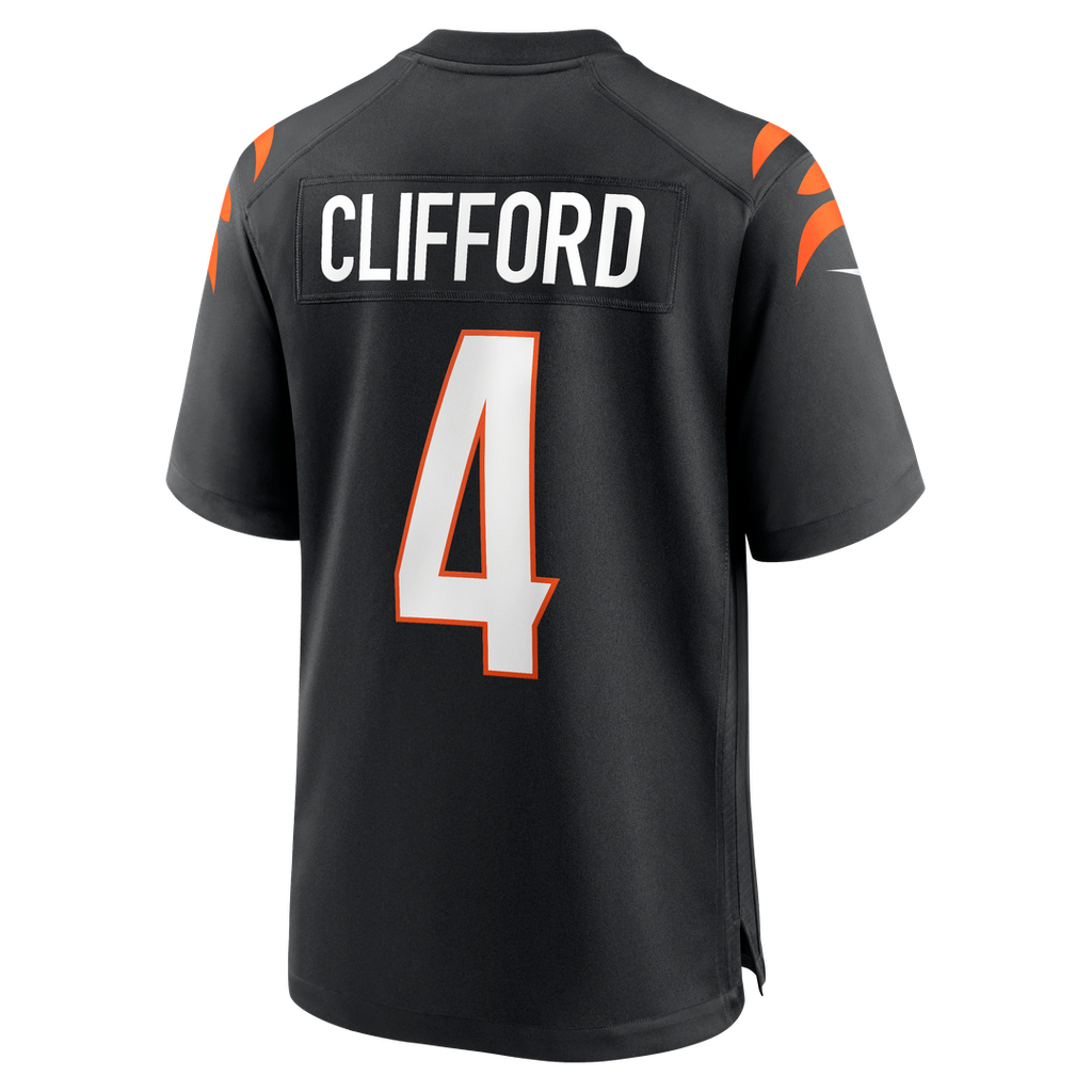 Sean Clifford Cincinnati Bengals Nike Team Game Jersey -  Black