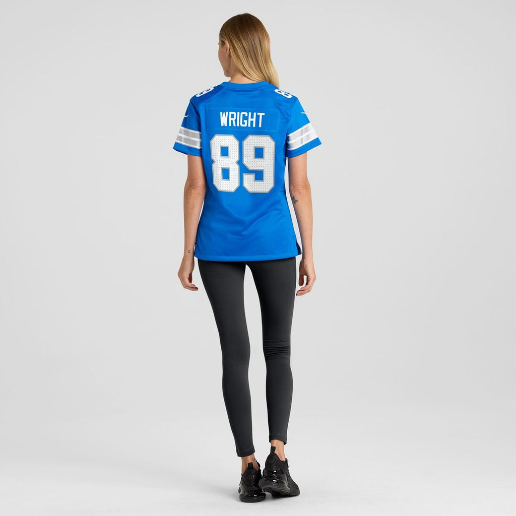 Brock Wright Detroit Lions Nike Women's Team Game Jersey -  Blue