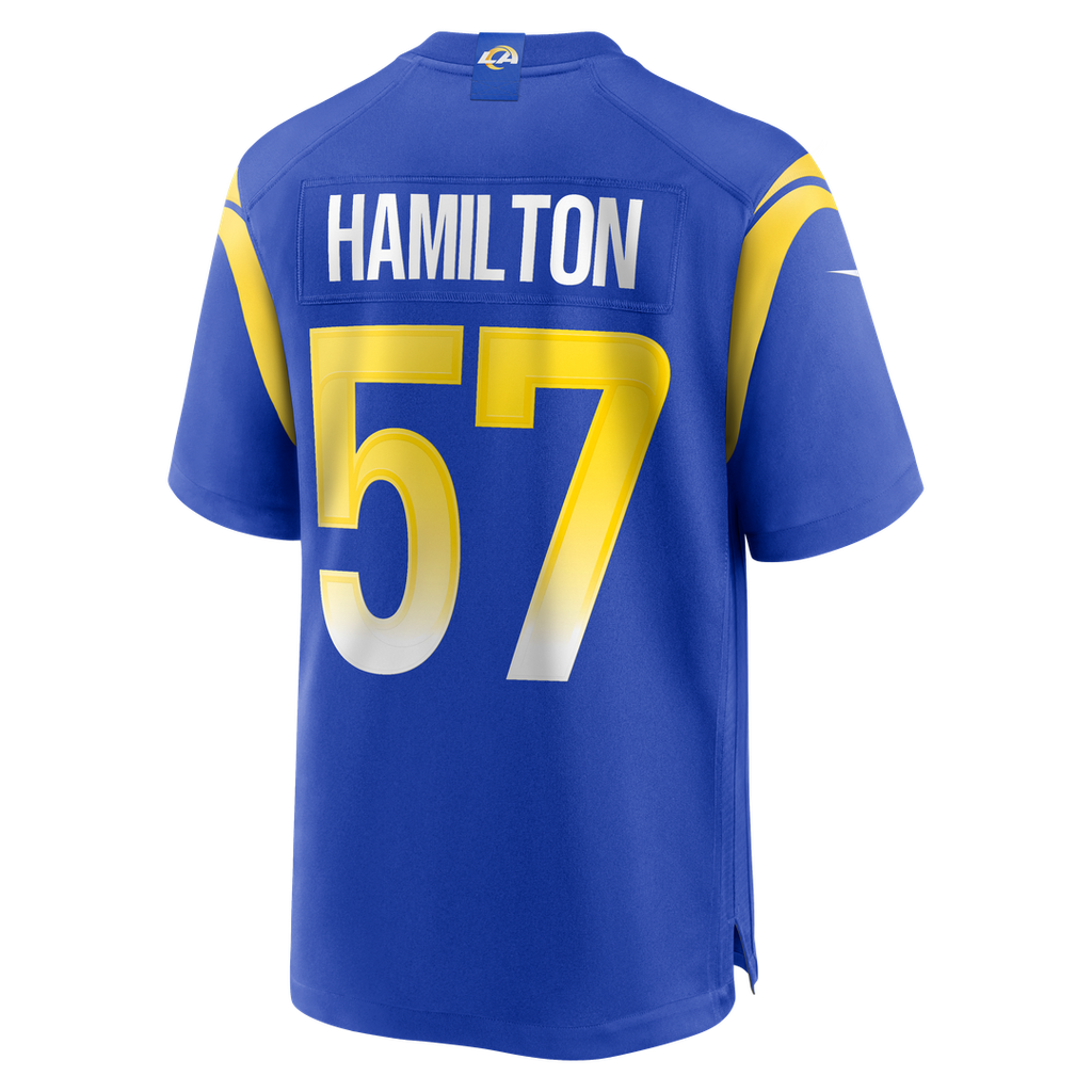 Ty Hamilton Los Angeles Rams Nike Team Game Jersey -  Royal