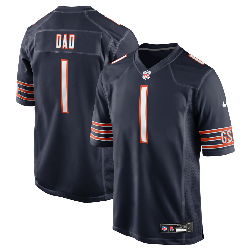 Number 1 Dad Chicago Bears Nike Game Jersey - Navy