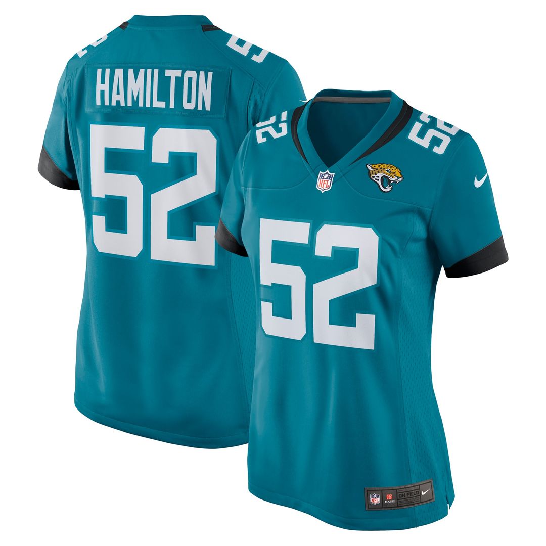 DaVon Hamilton Jacksonville Jaguars Nike Women's Game Jersey - Black