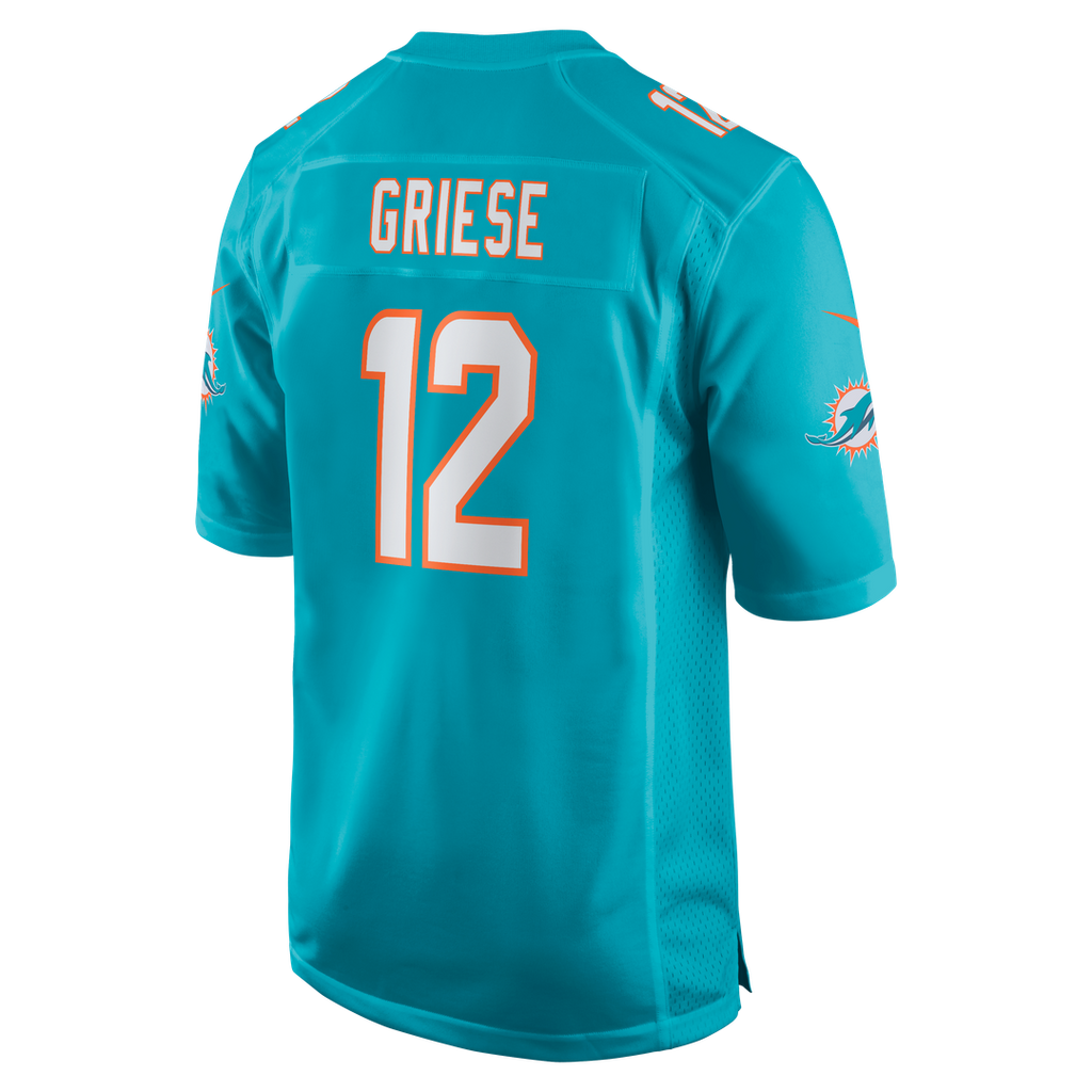Bob Griese Miami Dolphins Nike Game Retired Player Jersey - Aqua