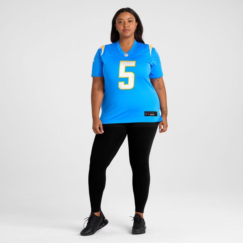 Trey Lance Los Angeles Chargers Nike Women's Team Game Jersey -  Powder Blue