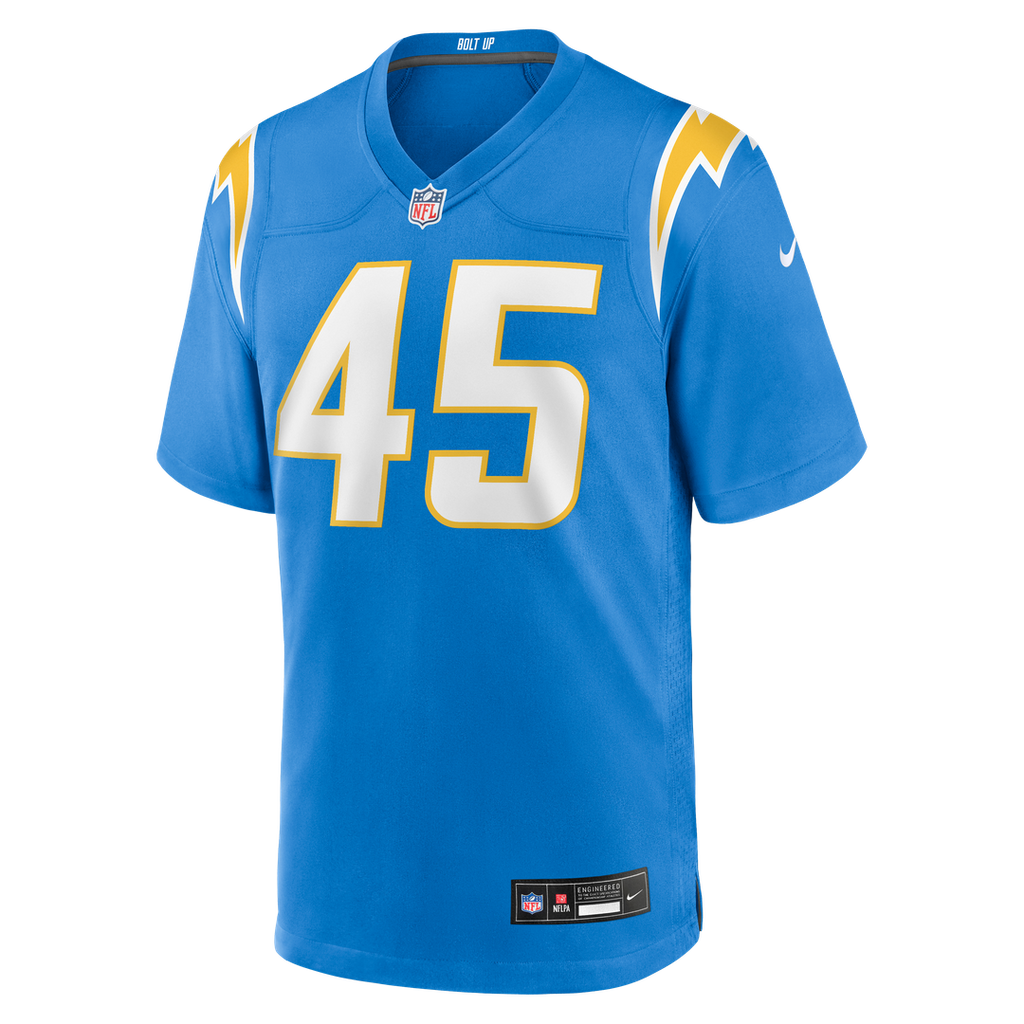 Tuli Tuipulotu Los Angeles Chargers Nike Team Game Jersey - Powder Blue
