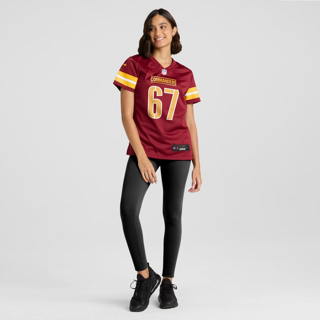 Nick Allegretti Washington Commanders Nike Women's  Game Jersey -  Burgundy