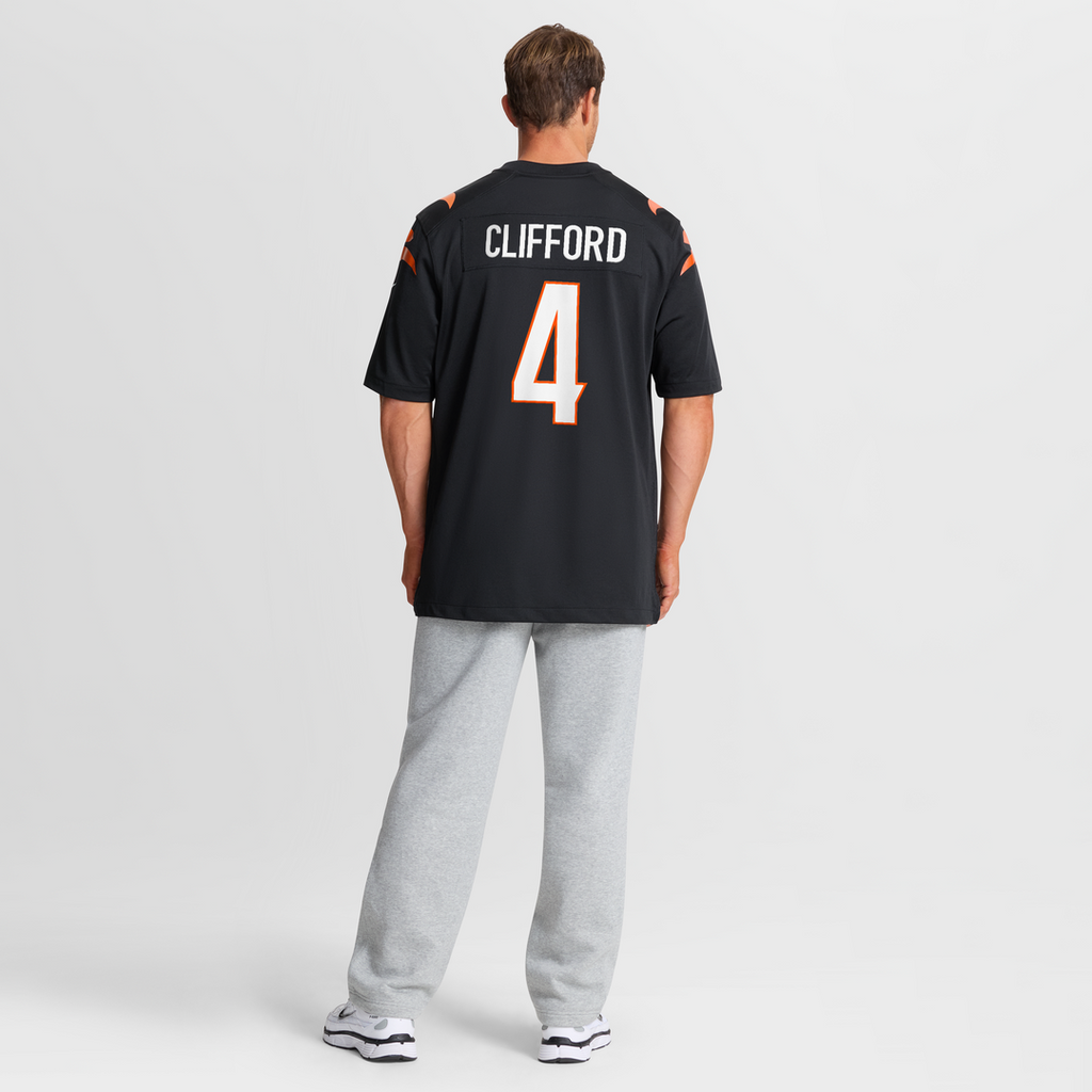 Sean Clifford Cincinnati Bengals Nike Team Game Jersey -  Black
