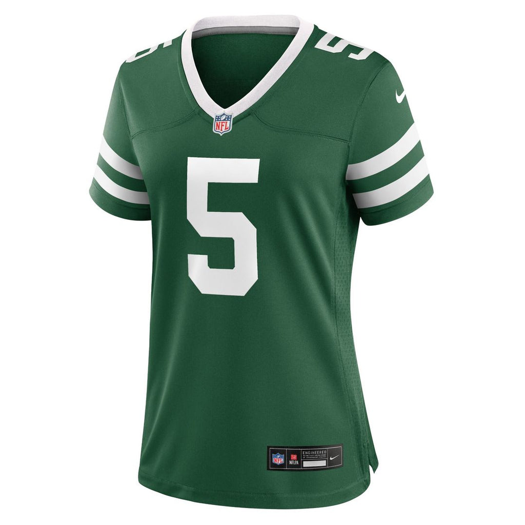 Garrett Wilson New York Jets Nike Women's Alternate Game Jersey - Legacy Black