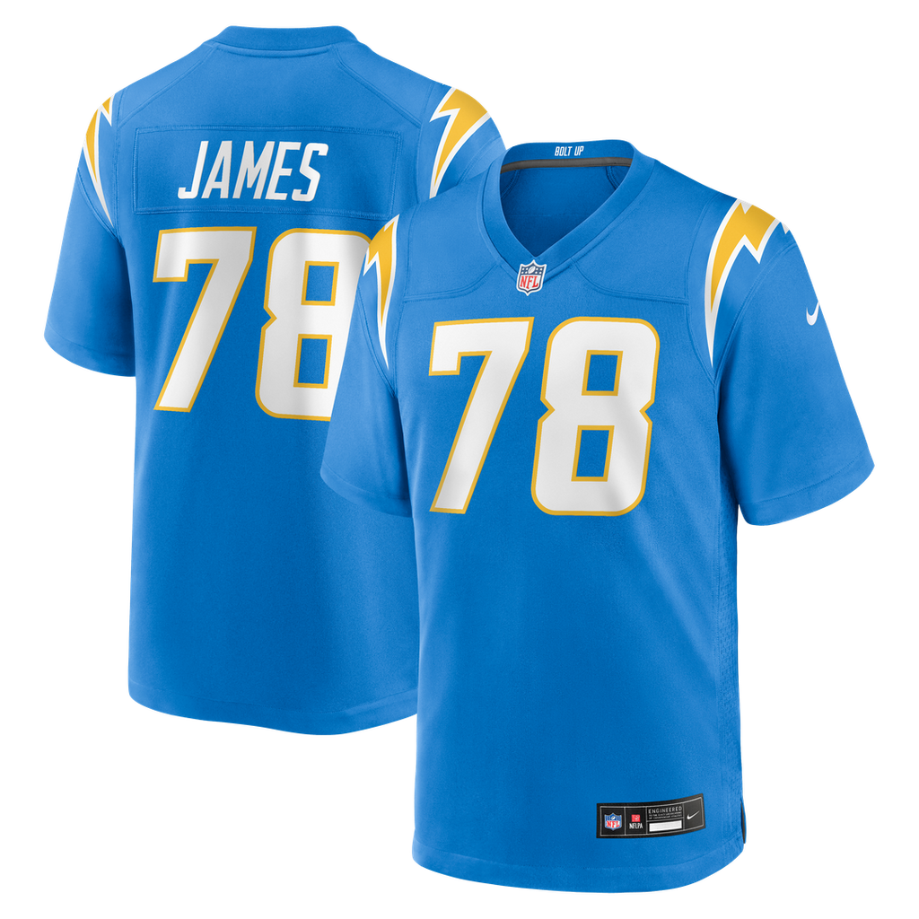 Andre James Los Angeles Chargers Nike Team Game Jersey -  Powder Blue