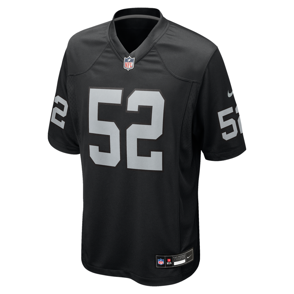 Elandon Roberts Las Vegas Raiders Nike Team Game Jersey -  Black