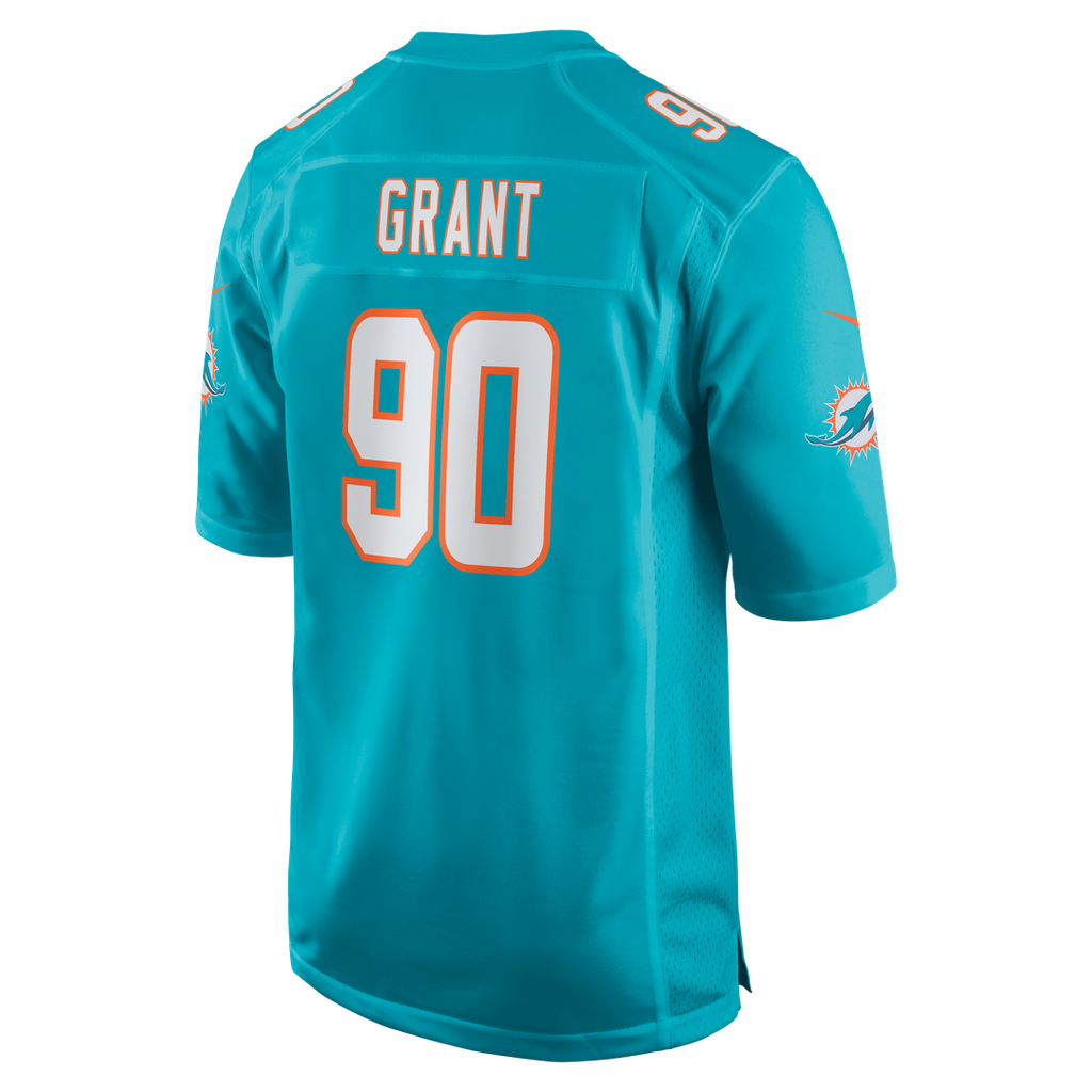 Kenneth Grant Miami Dolphins Nike Team Game Jersey - Aqua