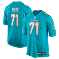 Kion Smith Miami Dolphins Nike  Game Jersey -  Aqua