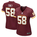 Shaka Toney Washington Football Team Nike Women's Game Jersey - Burgundy