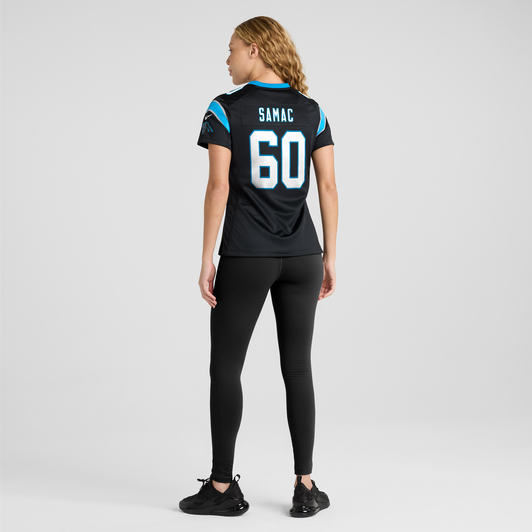 Nick Samac Carolina Panthers Nike Women's Team Game Jersey -  Black