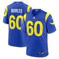 Wyatt Bowles Los Angeles Rams Nike Team Game Jersey -  Royal