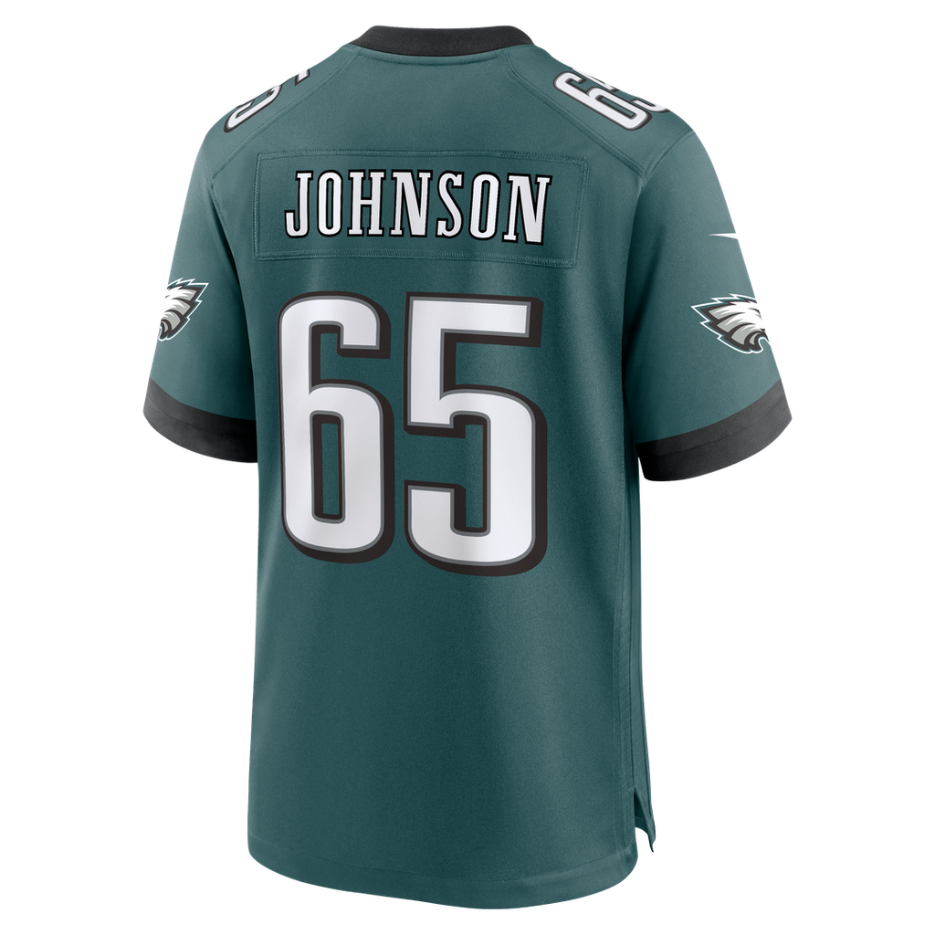 Lane Johnson Philadelphia Eagles Nike Team Game Jersey -  Midnight Green