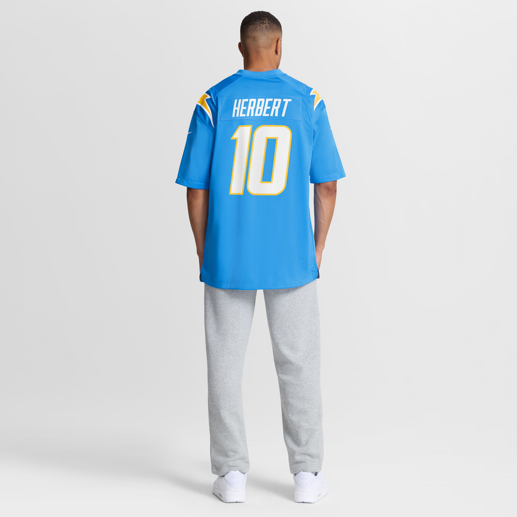 Justin Herbert Los Angeles Chargers Nike Player Game Jersey - Powder Blue