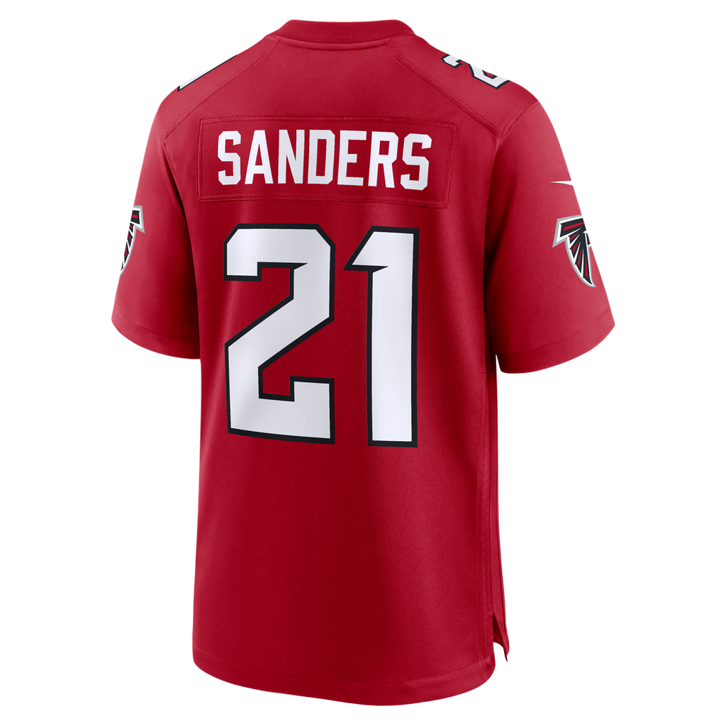 Deion Sanders Atlanta Falcons Nike Retired Player Game Jersey - Red
