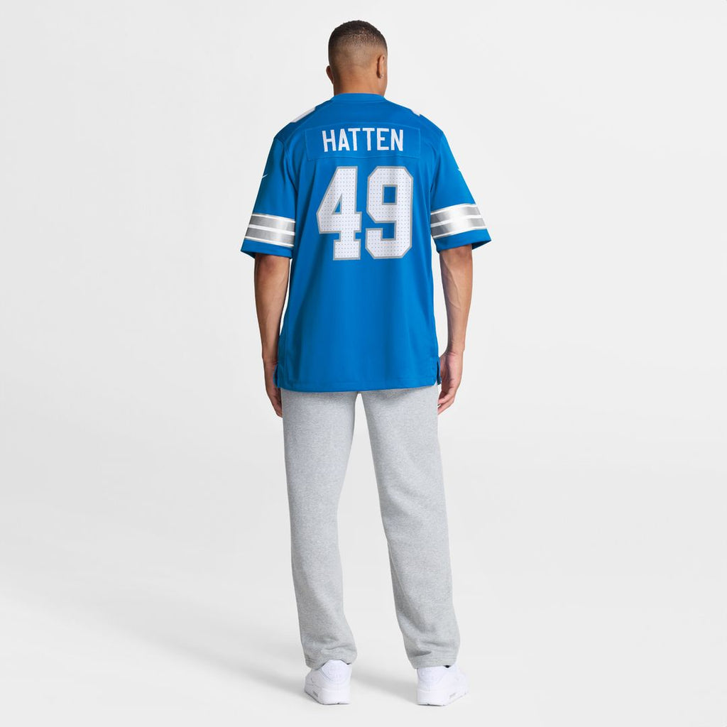 Hogan Hatten Detroit Lions Nike Game Jersey -  Blue