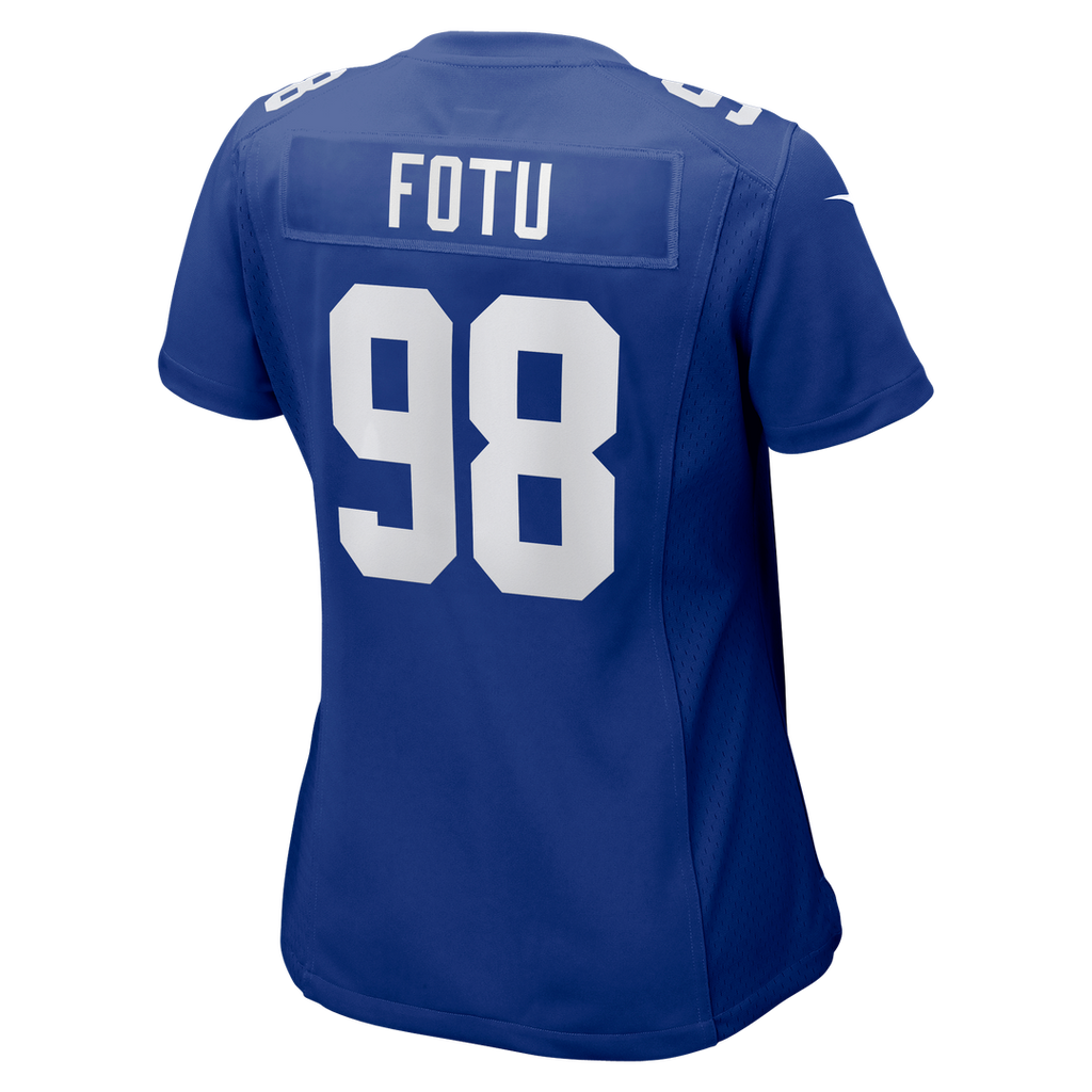 Leki Fotu New York Giants Nike Women's Team Game Jersey - Royal