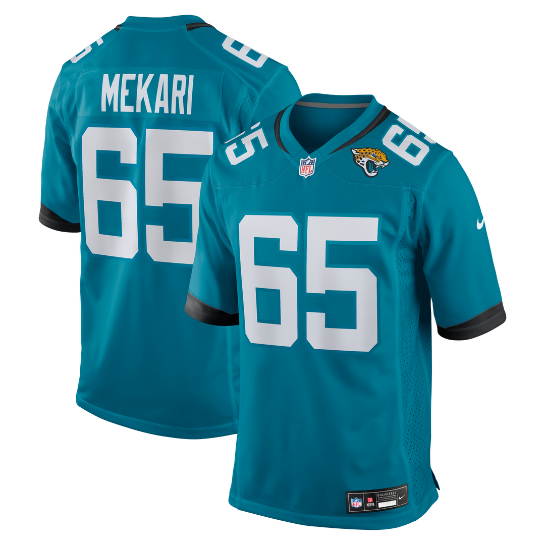 Patrick Mekari Jacksonville Jaguars Nike Team Game Jersey -  Teal
