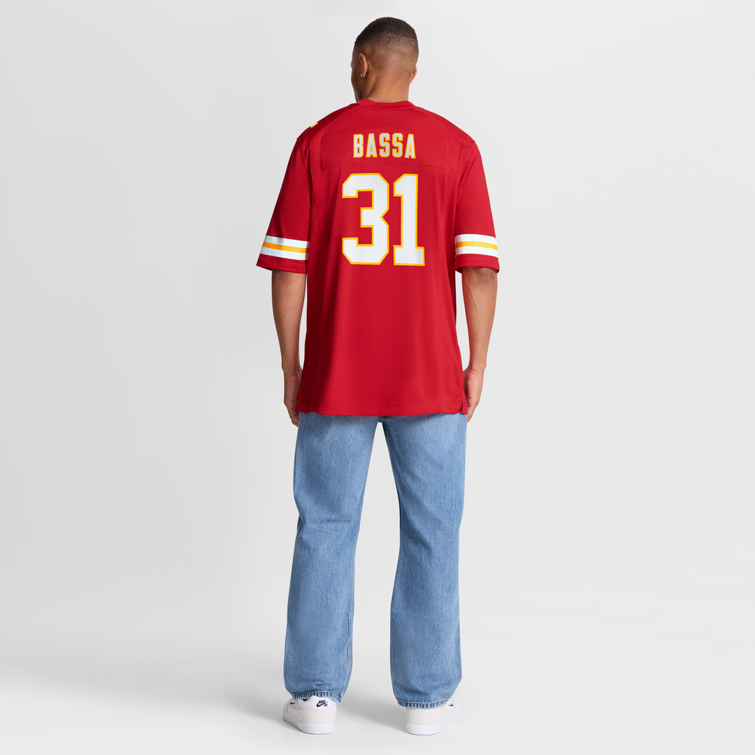 Jeffrey Bassa Kansas City Chiefs Nike Team Game Jersey -  Red