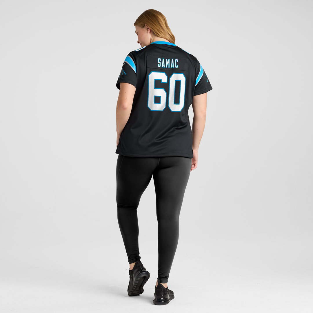 Nick Samac Carolina Panthers Nike Women's Team Game Jersey -  Black