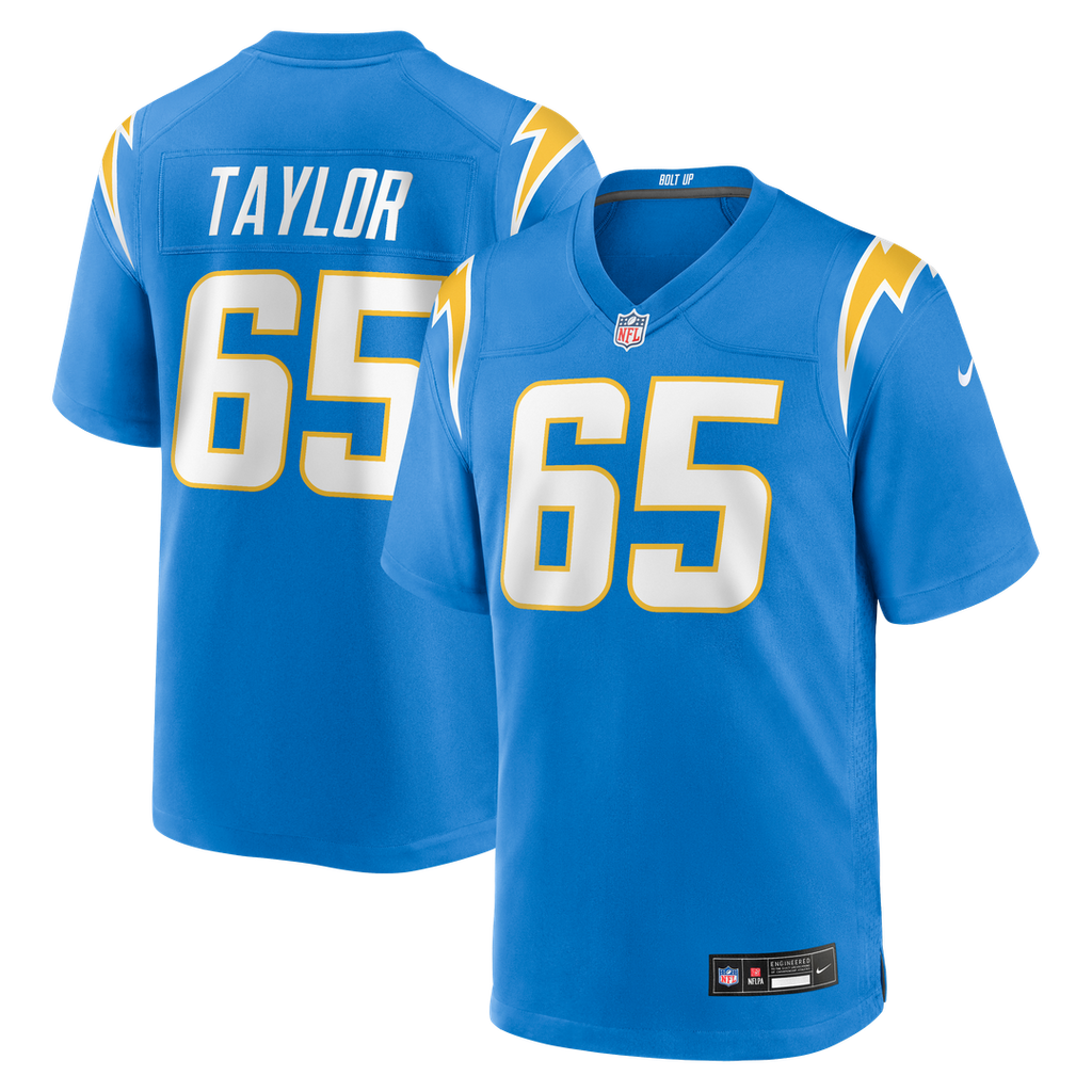 Logan Taylor Los Angeles Chargers Nike Team Game Jersey - Powder Blue