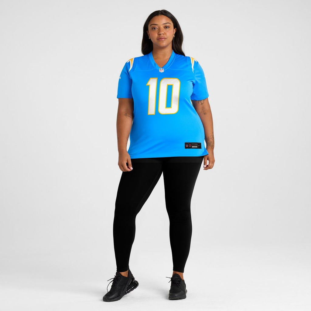Justin Herbert Los Angeles Chargers Nike Women's Player Game Jersey - Powder Blue