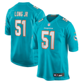 David Long Jr. Miami Dolphins Nike Game Jersey - Aqua